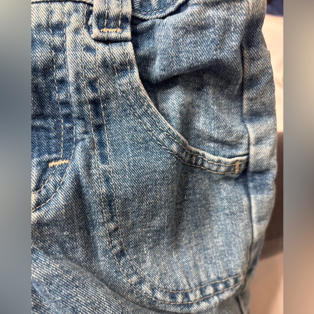 Vintage Y2K Riders Baby Jeans 12 Months Blue Denim Elastic Waist - Picture 7 of 7